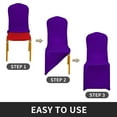 thumbnail image 4 of 6/12/25 pcs Stretch Spandex Chair Cover for Wedding Party Dining Banquet Event, 4 of 7