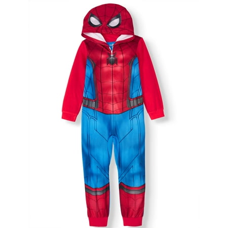 Boy's Spiderman Pajama Blanket Sleeper (Little Boy & Big