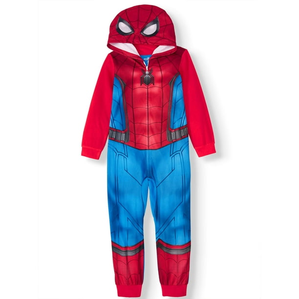SpiderMan Boy's SpiderMan Pajama Onesie Blanket Sleeper (Little Boy & Big Boy)