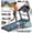 Upgraded Version, variant on 3.75HP Treadmill 300lb Capacity, Incline Folding Treadmill, 64+7 Smart Program, 7.5MPH Speed, Smart APP Control, Treadmill for Home Jogging Walking w/ HiFi Speakers, Free Knee Pads