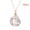 White, variant on Women Fashion Gemstone Crystal Quartz Stone Natural Fluorite Pendant Necklace-White