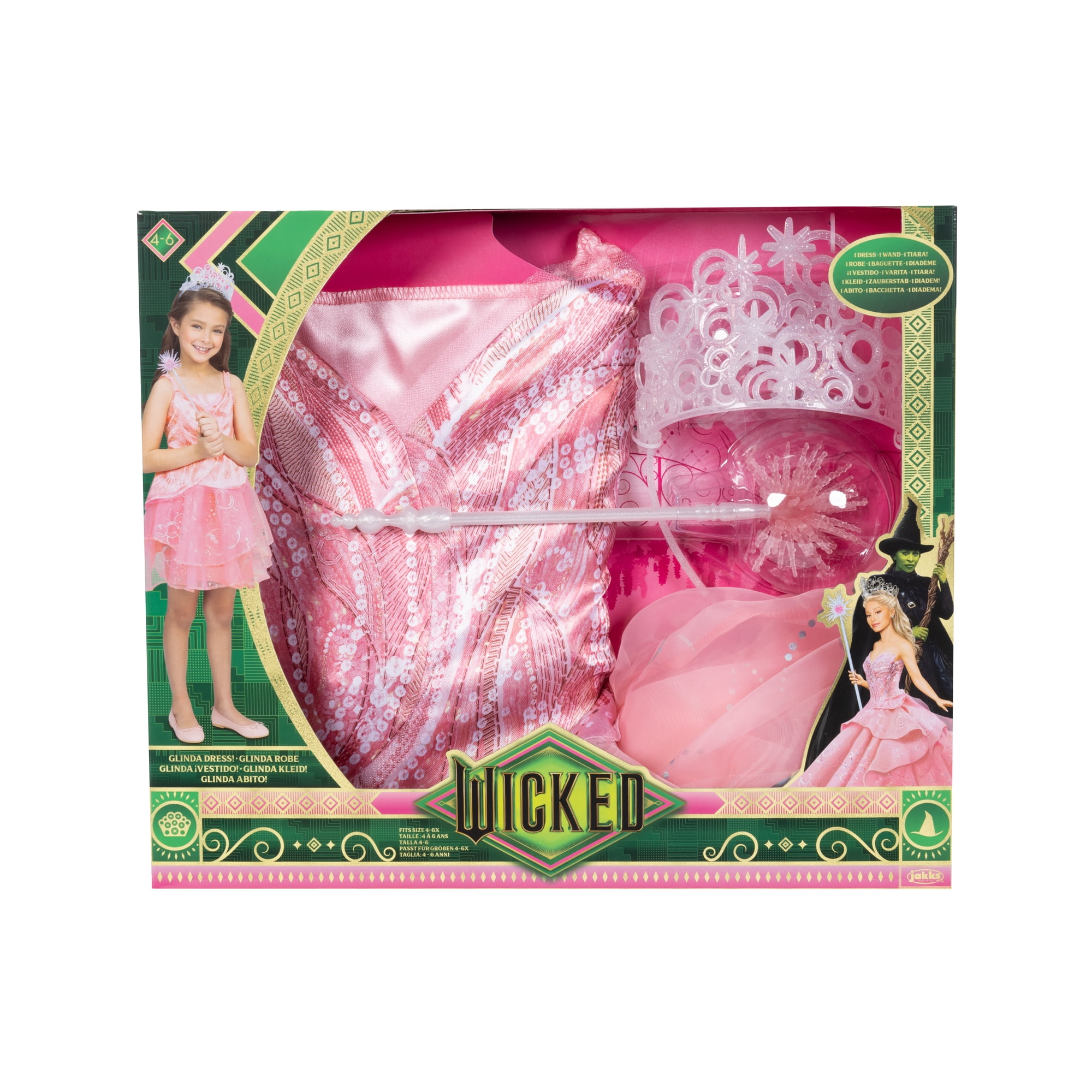 Universal's Wicked Glinda Pink Bubble Dress & Accessories Girl Child Dress up Set - Walmart.com Universal's Wicked Glinda Pink Bubble Dress & Accessories Girl Child Dress up Set - Walmart.com