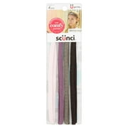 Scünci Gentle Hold Stretch Headwraps, 4 count