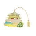 thumbnail image 1 of attractions Touristiques Chinoises Marque-Pages Pendentifs en Acier Inoxydable, Pages de Lecture annotations Marque-Pages, Étudiants Utilisant du Texte Classique SQ0678, 1 of 6
