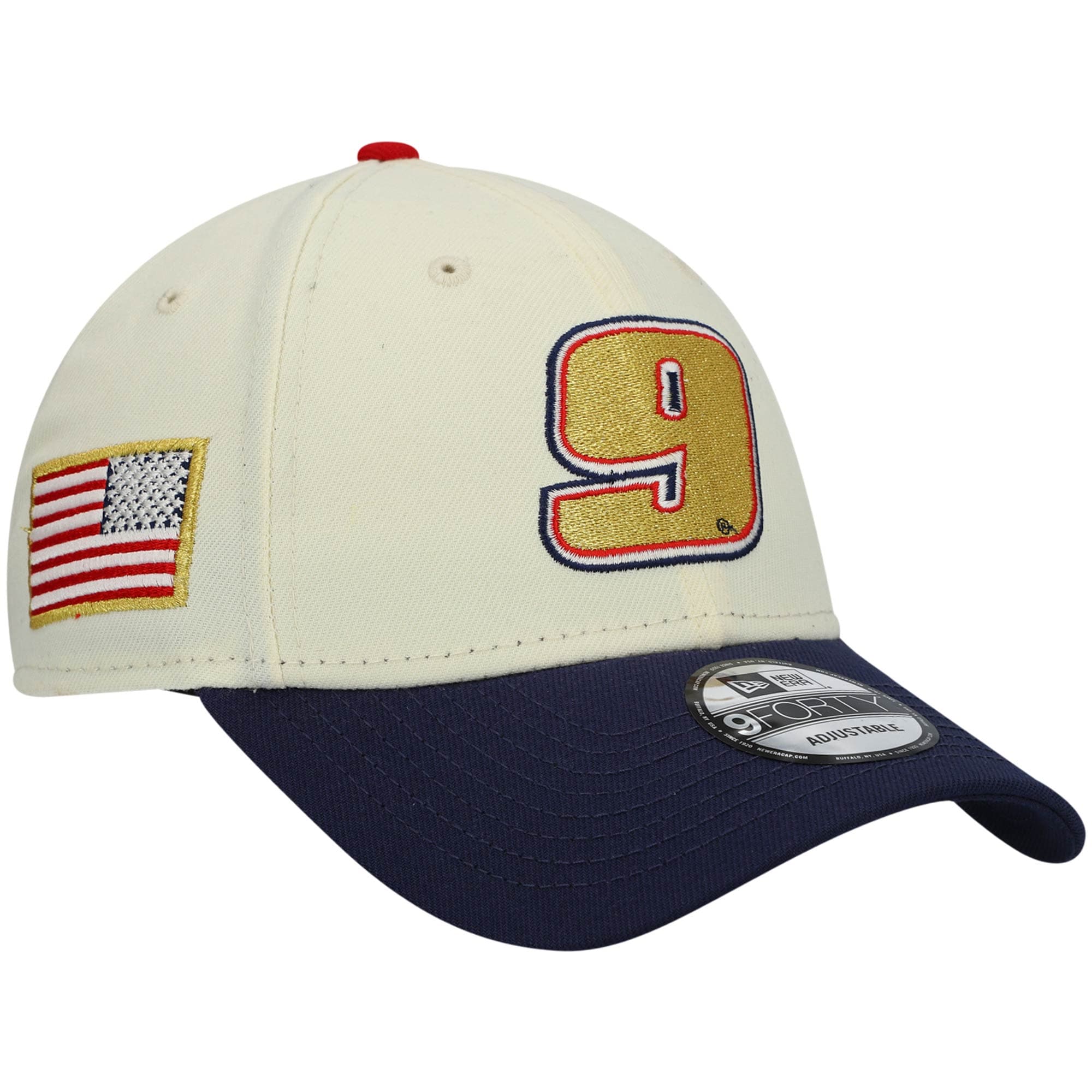 Men's New Era Cream/Navy Chase Elliott 