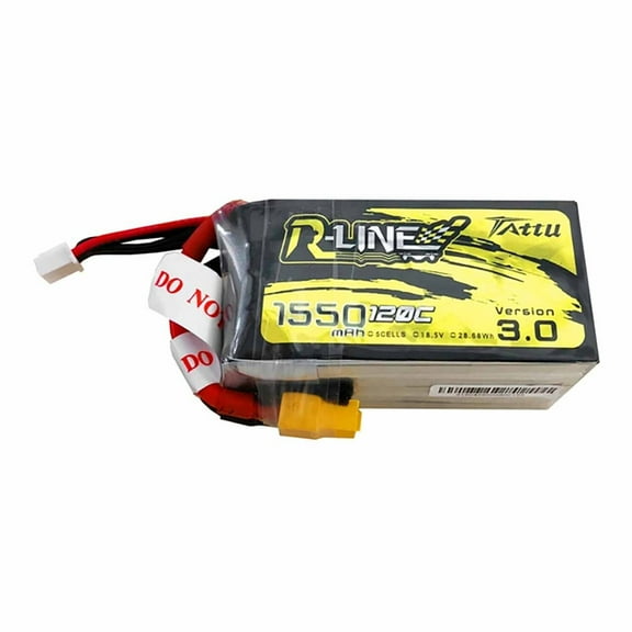 Tattu R-Line Version 3.0 5S 1550mAh 120C 18.5V LiPo Battery w/XT60