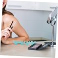 thumbnail image 4 of Estante de almacenamiento de brochas de maquillaje con ventosa | Secador y soporte de cepillo de silicona | Organizador de montaje en pared para brochas de maquillaje, cepillos de dientes, 4 of 7
