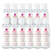 Maple Cross - Hand Sanitizer Gel, 75% Ethanol, Food Grade Alcohol, Scent Free, Antibacterial, Travel Size - 12 pack of 60ml