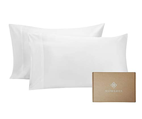 King Size BIOWEAVES 100/% Organic Cotton King Pillow Cases 300 Thread Count Soft Sateen Weave GOTS Certified Set of 2 Light Grey