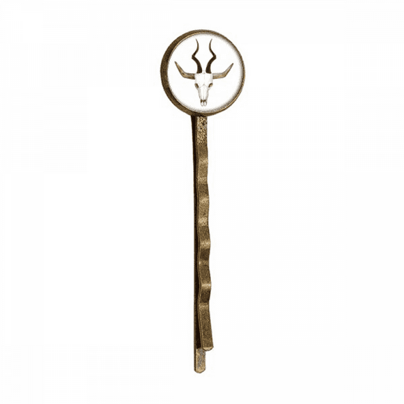combination b horn cattle retro metal hair bobby pin headwear