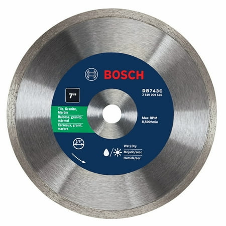 UPC: 0000346347791 | Bosch 7 in. D X 5/8 in. Diamond Turbo Rim Circular Saw Blade 1 pk