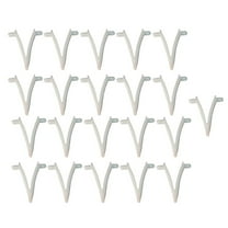 (21-Pack) Replacement Pool V-Clips - Pool Brush Plastic Clips/Pool Pole Net