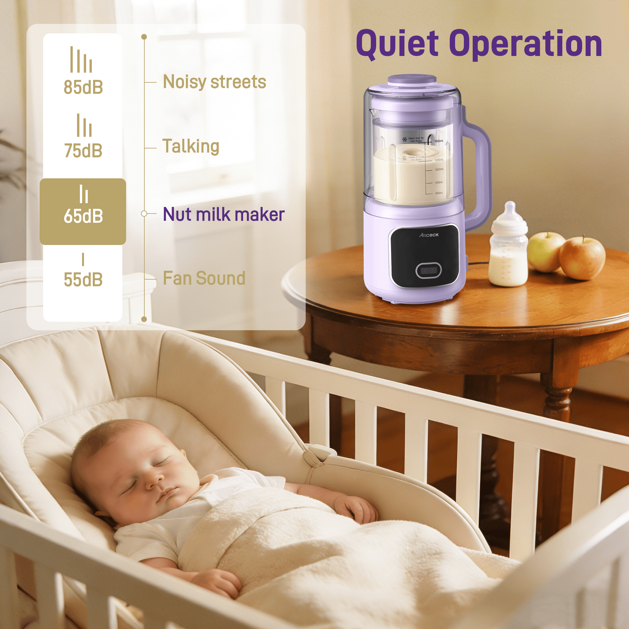 50OZ Nut Milk Maker,   10-in-1 Automatic Soy Milk Machine for Homemade Oat, Coconut, Almond, Yogurt, with Self-Clean, Delay Start, Keep Warm Boil Water
