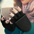 thumbnail image 3 of Winter Gloves - Half-finger flip-top warm gloves, made with thick fabric, suitable for outdoor leisure activities, fishing, painting, and photography., 3 of 7