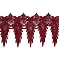 thumbnail image 1 of 3" 4" 4,75" 4,5" 5" 5,75" 7,5" Robe de Mariée Brodée Dentelle Noire par Yard (UB026 6"), 1 of 2