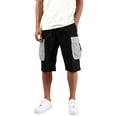 thumbnail image 2 of GrmtClth Men's Cargo Shorts Relaxed Fit Hiking Shorts Below the Knee Elastic Waist Short Pants Outdoor Lightweight Athletic Shorts with Flap Pocket Gray M, 2 of 5