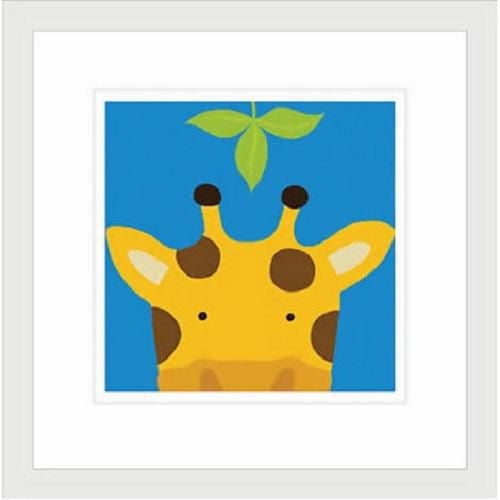 Peek-a-Boo Giraffe, Framed Art