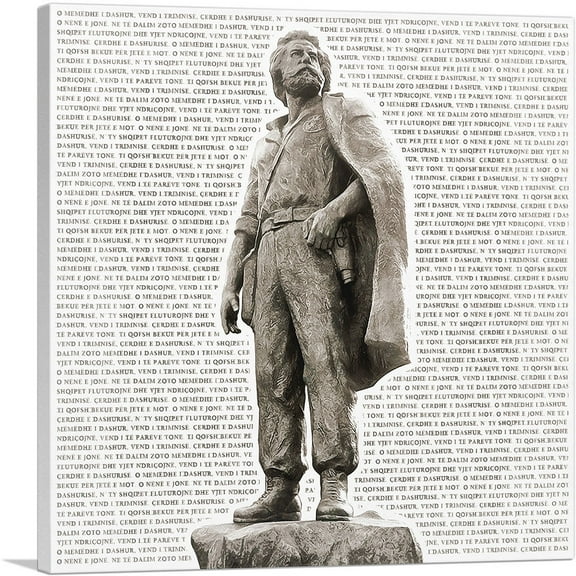 ARTCANVAS Adem Jashari Monument Kosovo Liberation Army Founder Kosovo Anthem Canvas Art Print - Size: 12" x 12" (0.75" Deep)
