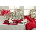thumbnail image 2 of Fennco Styles Gloria Collection Stitched Design Tablecloth - 5 Sizes - 2 Colors (65"x120", Red), 2 of 2