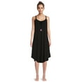 thumbnail image 4 of The Pioneer Woman Gathered Neck Knit Sleep Gown with Pockets, Women’s, Sizes S-3X, 4 of 7