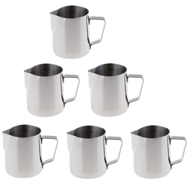 6 Piezas de Acero Inoxidable Multifuncional Vela Cera Olla de Fusión Vela Lanzador con Mango para Lápices Labiales Bricolaje Velas Jabones Artesanías Macarena Jarra de fabricación de velas
