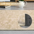 thumbnail image 7 of 8x10 Washable Rug for Living Room Non-Slip Modern Abstract Area Rug Stain Resistant Large Bedroom Rug Contemporary Accent Throw Floor Carpet Solid Rug for Home Decor, Beige, 7 of 7