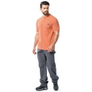 Wrangler Workwear Men's Short Sleeve Performance Henley Pocket Shirt, size S-5XL