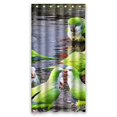 thumbnail image 1 of Cortina de ducha ABPHQTO periquito verde Impermeable 90x180 cm, 1 of 2