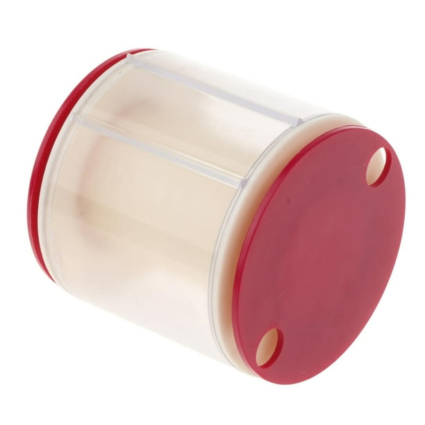 Estuche para cintas de baile, caja para carretes de cintas para danzas gimnásticas, organizador con ruedas fabricado Púrpura