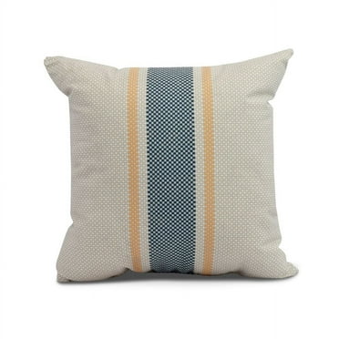 Simply Daisy, 20 x 20 inch,Grain Sack Decorative Pillow,Yellow