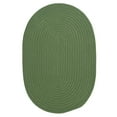thumbnail image 2 of 10' x 14' Moss Green All Purpose Handcrafted Reversible Oval Outdoor Area Throw Rug, 2 of 5