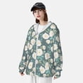 thumbnail image 4 of Fotbe Flower Men's Women's UPF 50+ Sun Protection Jacket Hooded Cooling Shirt with Pockets Hiking Outdoor Performance-3X-Large, 4 of 8
