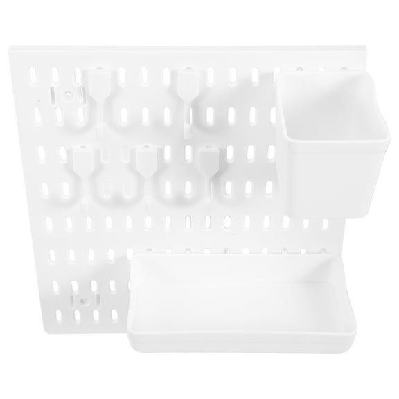 HONITANO Peg Board Organizer White Plastic 1Set 12X11.6In