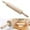 Beige 2T6, variant on Wuztai 17 Inch Wooden Rolling Pin with Rotating Handle, Ergonomic Dough Roller for Baking Pizza Pastries Bread, Kitchen Baking Tools Wood Roller