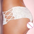 thumbnail image 4 of JINMGG Womens Plus Size Clearance $5 Plus Size Lingerie Erotic Panties Women Lace Hollow Out Briefs Underwear White 3XL, 4 of 5