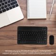 thumbnail image 3 of Clavier Bluetooth Mini Rechargeable Sans Fil Universel pour Tablette avec Souris pour Téléphone PC, Type 2, Noir, 9,7 Pouces Workhe, 3 of 9