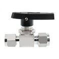 thumbnail image 1 of Stainless Steel Ball Valve Female For Tube-line And Pipeline 3MM 4MM 8MM 10MM For Oil Water Gas ,Safe Mode, 1 of 5