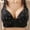 Black, variant on Women's Front Closure Bras Posture Full Coverage Plus Size Wire-free Bra