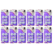 Dreambaby Mini Multi Purpose Latches Adhesive Locks Flexible 2 Count Clear, 12 Pack