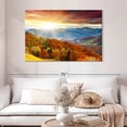 thumbnail image 2 of Elephant Stock Mountain With Trees Wall Art - Horizontal Canvas Wall Art - Living Room Wall Decor - Nature Canvas - Blue And Teal Decor - 48" x 32", 2 of 8