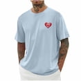 thumbnail image 1 of Plebaso T-Shirts Graphiques pour Hommes Manches Courtes Décontractées Chemises Surdimensionnées Imprimé Col Rond T-Shirt d'Été Ample, 1 of 4
