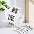 thumbnail image 2 of E210 Thermal Paper Roll Waterproof Self-adhesive Label Sticker Tape Compatible for E210 P50 Phomemo M110 M200 M220 Label Printer White 30x30mm, 2 of 6