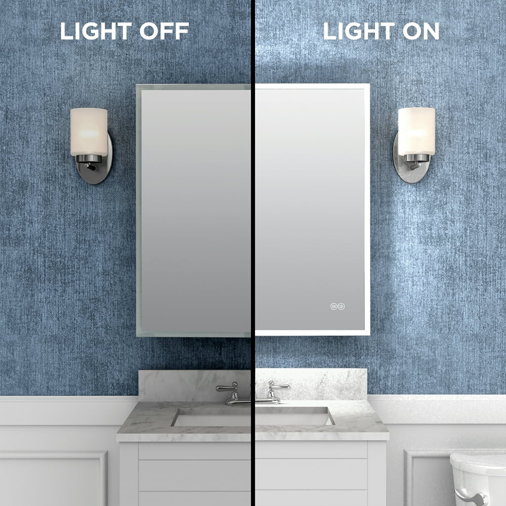 Designer Series by Zenna Home EdgeLit Framed LED Mirror Medicine