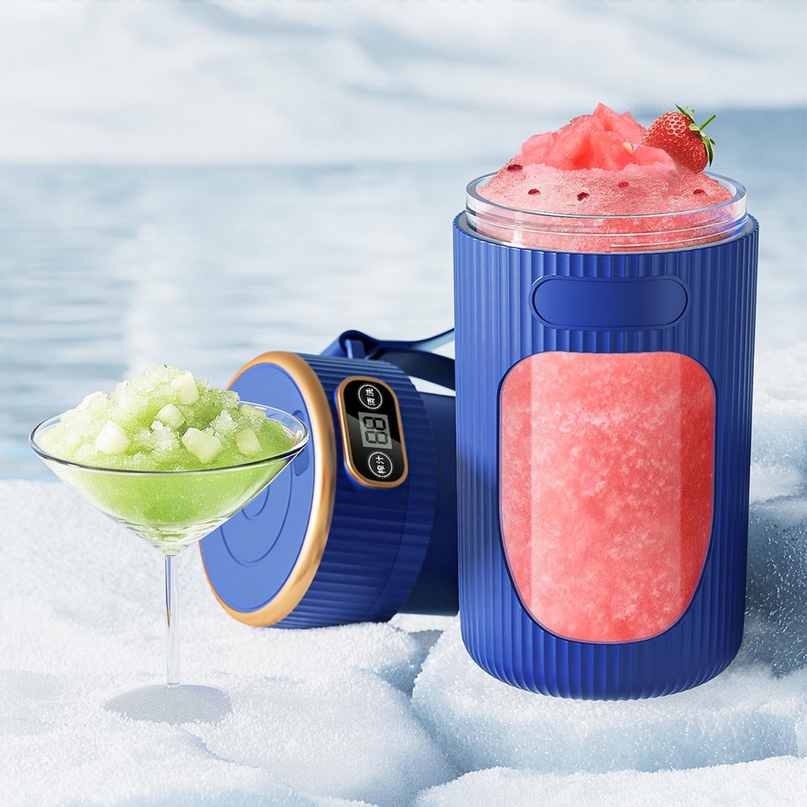 Bdday Juicer Bottles New Type Of Juicer Portable with Digital Display Small Fruit Juicer Cup Student Home Multifunctional Juicer for Juicer Extraction Blender Bottle Shaker