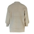 thumbnail image 6 of Fesfesfes Women Sweaters O-Neck Loose Casual Solid Fashion Long-Sleeved Knitted Sweater, 6 of 7