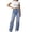 *Blue, variant on ClodeEU Women's High Waist Ripped Wide Leg Jeans,Distressed Baggy Straight Denim Trousers with Pockets Blue,Women's Plus L