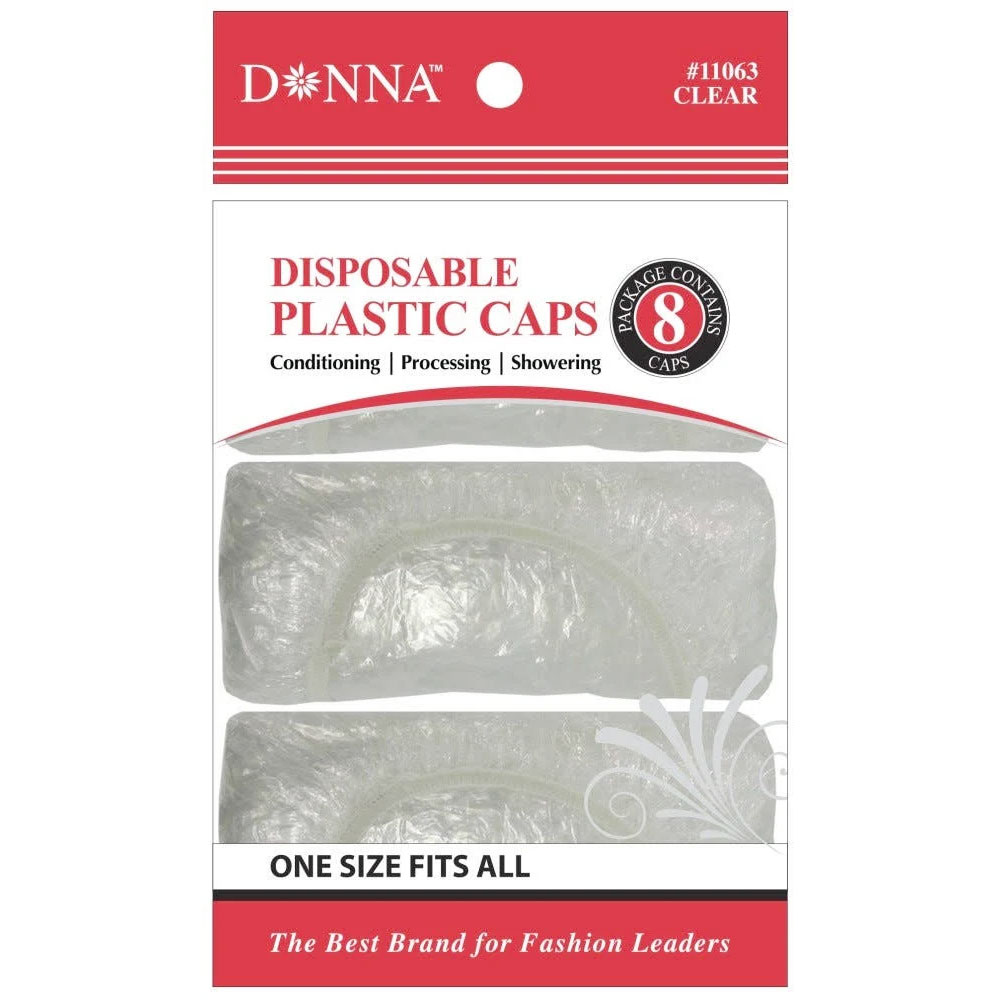 Donna Conditioner Shower Caps Clear,Pack of 24