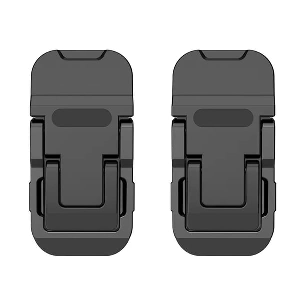 Kearding Soporte portátil compacto de aleación de aluminio Compatible con múltiples dispositivos para oficina portátil Invisible Electrónica 1 par de negro