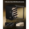 thumbnail image 2 of Upstreman 24 Bottle Wine Cooler Refrigerator, Freestanding Wine Chiller Compressor Wine Refrigerator with Glass Door, Touch Control & LED Light, 41-68°F Temperature Control, Black W24, 2 of 7