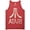 Red, variant on Atari Distressed Logo Adult Tank Top